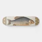 Karper vissen schilderen zoetwater tekening skateboard (Horizontaal)