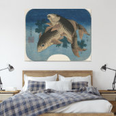 Karper Zwemmen door Water Weeds – Canvas Print (Insitu (Slaapkamer))