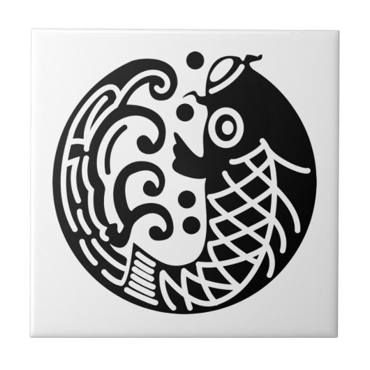 Karpers en golf tegeltje (Voorkant)