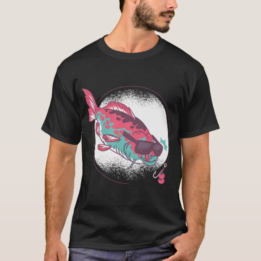Karpervisser hengelaar t-shirt (Voorkant)