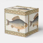 Karpervisvisserij schilderij zoetwater bedankdoosjes (Achterkant)