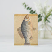 Karpervisvisserij schilderij zoetwater briefkaart (Staand voorkant)