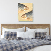Karpervisvisserij schilderij zoetwater canvas afdruk (Insitu (Slaapkamer))