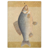 Karpervisvisserij schilderij zoetwater klembord (Achterkant)