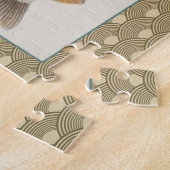 Karpervisvisserij schilderij zoetwater legpuzzel (Zijkant)