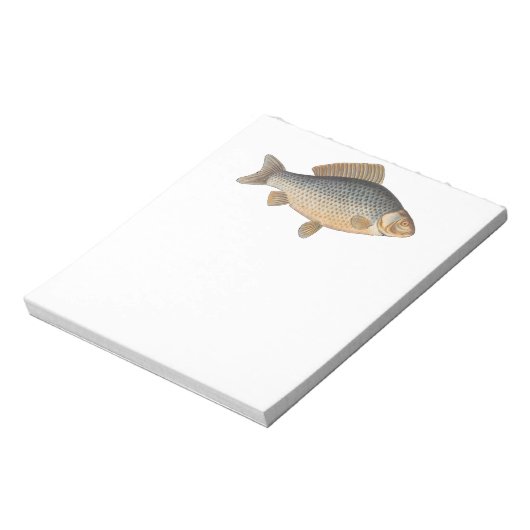 Karpervisvisserij schilderij zoetwater notitieblok (Linkerzijde)