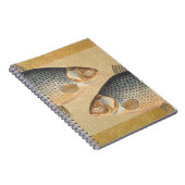Karpervisvisserij schilderij zoetwater notitieboek (Rechterzijde)