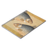Karpervisvisserij schilderij zoetwater notitieboek (Linkerzijde)