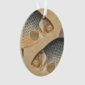 Karpervisvisserij schilderij zoetwater ornament (voorkant)