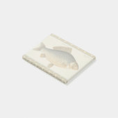 Karpervisvisserij schilderij zoetwater post-it® notes (Schuin)