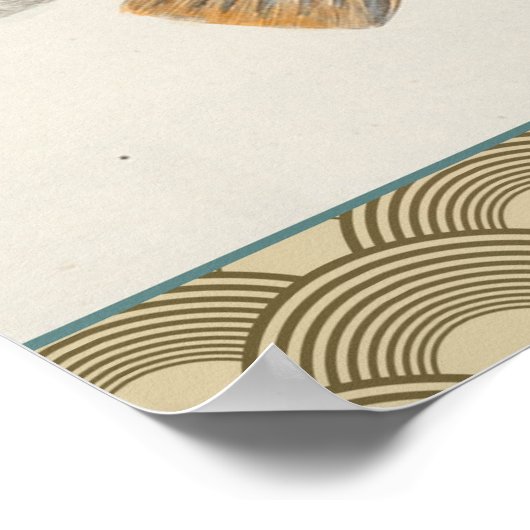 Karpervisvisserij schilderij zoetwater poster (Hoek)