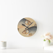 Karpervisvisserij schilderij zoetwater ronde klok (Huis)