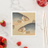 Karpervisvisserij schilderij zoetwater servet (Insitu)