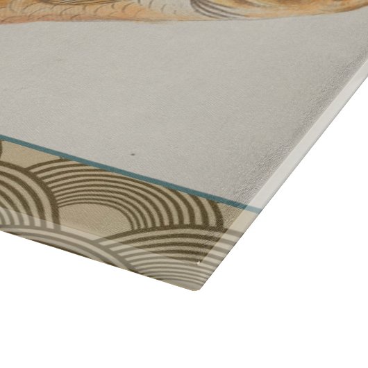 Karpervisvisserij schilderij zoetwater snijplank (Hoek)