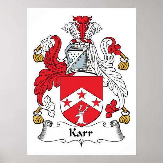 Karr Family Crest Poster (Voorkant)