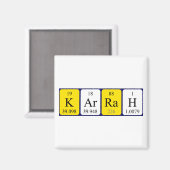 Karrah periodieke table name magnet (Voorkant / Achterkant)