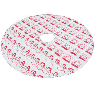Karrengeluiden Kerstboom Kous Snoepjes Kerstman Fleece Kerstboom Rok
