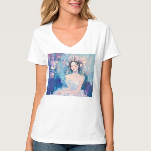 Karrissa - Kleur Pop - Dames Tshirt (Voorkant)