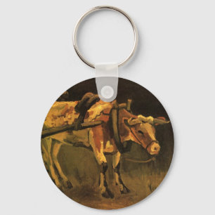 Karro met rode en witte os door Vincent van Gogh Sleutelhanger
