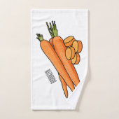 Karrot cartoon illustratie bad handdoek (Handdoek)