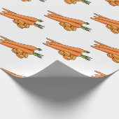 Karrot cartoon illustratie cadeaupapier (Hoek)