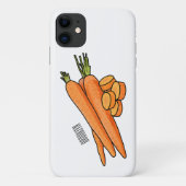 Karrot cartoon illustratie Case-Mate iPhone case (Achterkant)