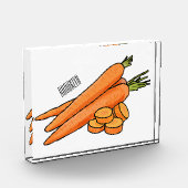 Karrot cartoon illustratie fotoblokken (Links)