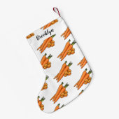 Karrot cartoon illustratie kleine kerstsok (Achterkant (Hangend))