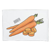 Karrot cartoon illustratie kussensloop (Voorkant)