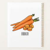 Karrot cartoon illustratie planner (Achterkant)