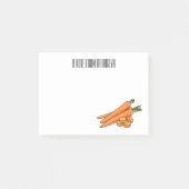 Karrot cartoon illustratie post-it® notes (Voorkant)