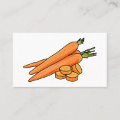 Karrot cartoon illustratie visitekaartje (Achterkant)