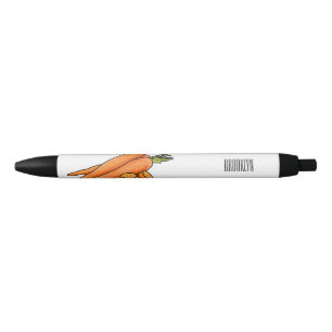 Karrot cartoon illustratie zwarte inkt pen