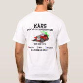 KARS (Auto Repair Services van Karl) T-shirt (Achterkant)