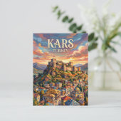 Kars Turkije Briefkaart (Staand voorkant)