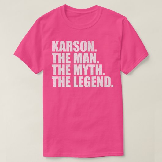 KarsonKarson Naam Karson Voornaam T-shirt (Design voorkant)