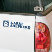 Karst Shepherd Blue Bumpersticker (Op Truck)