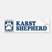 Karst Shepherd Blue Bumpersticker (Voorkant)