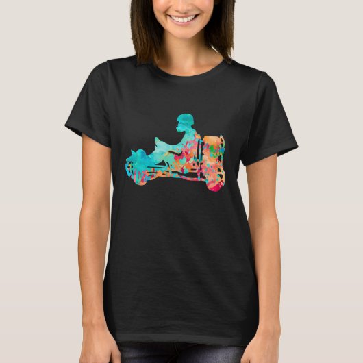 Kart Driver - PopArt Style T-shirt (Voorkant)