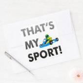 kart / go cart - that's my sport vierkante sticker (Envelop)