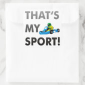 kart / go cart - that's my sport vierkante sticker (Tas)