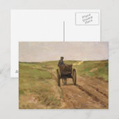 Kart in Katwijk, 1889 Briefkaart (Voorkant / Achterkant)