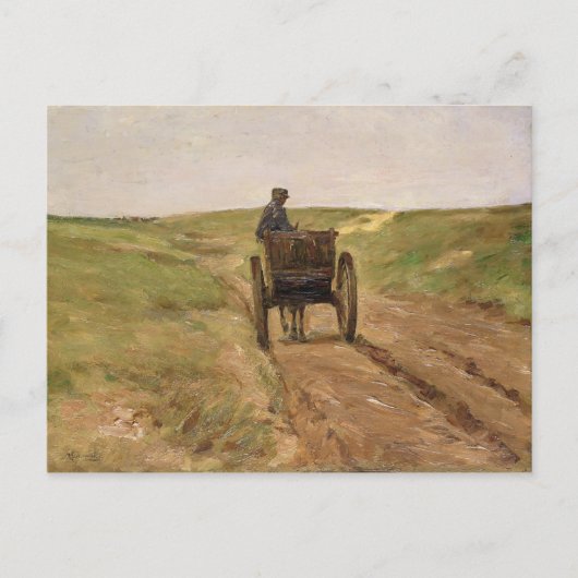 Kart in Katwijk, 1889 Briefkaart (Voorkant)