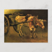 Kart met Red en White Ox door Vincent van Gogh Briefkaart (Voorkant)