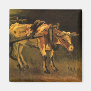 Kart met rode en witte orkaan (Vincent van Gogh) Magneet