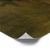 Kart met rode en witte Ox van Van Gogh. Poster (Hoek)