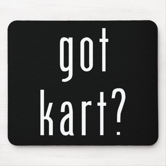 Kart? mousepad - zwart muismat (Voorkant)