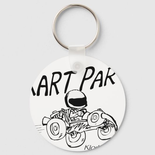 Kart Party Black Logo Sleutelhanger (Voorkant)