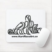 Kart Race Art MousePad Muismat (Met muis)