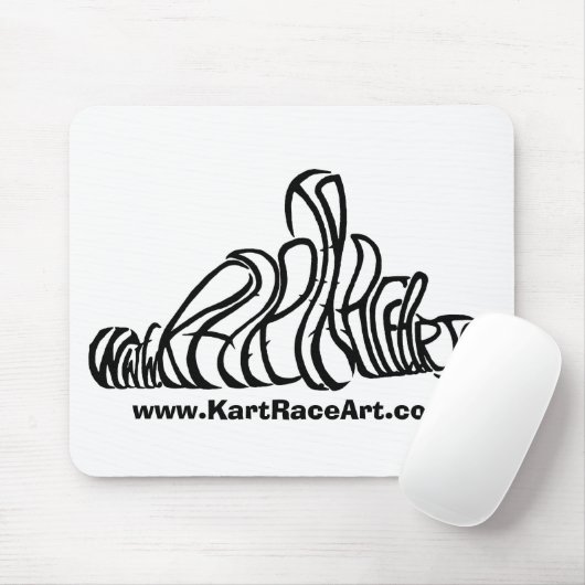 Kart Race Art MousePad Muismat (Met muis)